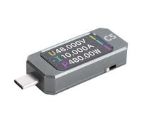 Jeffergarden Testeur de Compteur de Puissance USB C, Analyseur de qualité d'alimentation PC de Type C avec écran LCD de 1,47 Pouces, Test de Câble de Marqueur PD3.1 EPR AVS USB4 E, Processeur ARM