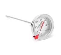 Jeffergarden Thermomètre à Friture, Thermomètre à Friture en Acier Inoxydable avec Cadran de 2 Pouces, à Poêle à de 122 ° F à 572 ° F, Sonde de 5,9 Pouces ou 11,8, pour la Cuisson des Bonbons à