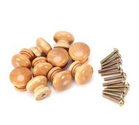 Jeffergarden Tiroir Poignée Bouton De Tiroir Meubles En Bois Naturel 10 Pcs Tirer la Poignée Armoire Placard Bouton De Porte Cuisine Maison Chambre Garde-Robe(28MM)