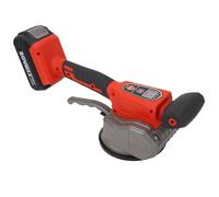 Jeffergarden Vibrateur de Carrelage sans Fil 20V, 12 Vitesses, avec Ventouse de 123mm, 2 Piles, écran LCD pour L'installation de Carrelage (Prise UE)