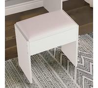 JEFFORDOUTLET Tabouret de Coiffeuse en Bois Blanc pour Filles - Tabouret de Maquillage Ignifuge - Meuble deChambre à Coucher
