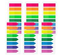 JEFURE 1200 Pièces Marque Page Adhesif, 2 Formats Marque Page Autocollant Transparent, Sticky Notes Inscriptibles, Index Tabs Repositionnables, Notes Adhésives pour Étude et Bureau (8 Couleurs)