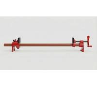 JEH 1600 mm 3/4 Colliers de serrage étau en métal Kit de serrage pour le travail du bois, le métal, le collage du bois, tube robuste, noir et rouge