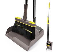 JEHONN Balai Pelle Set Long Manche 138CM 180 Degrés Rotation Intérieur Extérieur