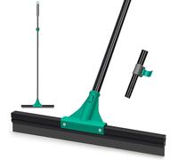 JEHONN Balai Raclette Sol Professionnelle avec Manche Long 148 cm, Laveur pour la Salle de Bain, Cour, Garage, Douche, Terrasse, Fenêtre(Vert)