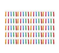 Jelquix 100 Pièces Ouvre-bouteilles de Bière Colorés, Ouvre-boîte en Alliage d'aluminium Porte-clés pour Boissons Gazeuses avec Porte-clés, griffe de Poche