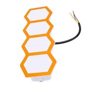 Jelquix Applique Murale LED D'extérieur, 9W RGBW IP65, Design Rhombique | Boîtier en Aluminium, Applique Murale, Usage en Bord de Piscine Extérieure, Contrôle Via Application Mobile, Faces Lumineuses