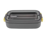 Jelquix Boîte à étanche en Acier Inoxydable 304 avec Conception Isolée pour les Déjeuners à L'école et au Bureau - Capacité de 700 Ml (GREY)