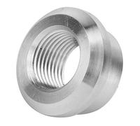 Jelquix Bouchon de Raccord à à Souder, Remplacement en Aluminium Durable pour Accessoire de Véhicule, 1 X Argent (3/8)