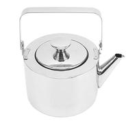 Jelquix Bouilloire à thé en Acier Inoxydable, Théière Sifflante en Métal épais avec Passoire pour Toutes les Cuisinières, Conception Ergonomique (Moyen, 1.3L)
