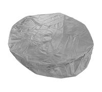 Jelquix Couverture de Spa Ronde Toutes Saisons, Couvercle de Spa en Taffetas de Polyester argenté 190, Housse de Protection Solaire Résistante à la Pluie, à la Neige et au Vent pour Baignoire (Grey)