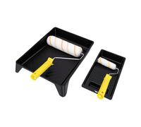 Jelquix Ensemble de Rouleaux à Peinture pour Murs et Plafonds | Rouleaux en microfibre de 9 pouces et 4 pouces, plateaux de peinture texturés, pinceaux et ruban adhésif pour la peinture