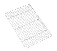 Jelquix Grille de Refroidissement de Cuisson, Conception à Carreaux, Grille Métallique Solide pour la Cuisine, Boulangerie à Domicile, Acier Inoxydable 304, 14,8 Pouces X 9,8 Pouces, 1 unité