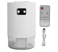 Jelquix Humidificateur Refroidisseur D'air de Bureau Portable 4000 MAh avec 2 Vents Commutables, écran D'état Numérique Clair combiné, Pulvérisateur de Brume à Double Trou, 4 Modes
