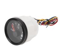 Jelquix Jauge de Carburant Marine Numérique Universelle, 52MM, Compteur Précis de Niveau de Carburant pour Yachts, Bateaux de Pêche, Camping-car (Cadran noir Lunette noire)