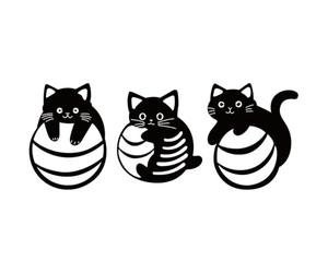 Jelquix Lot de 3 Stickers Muraux en Acrylique Représentant des Chatons | Face Lisse, Support Auto-adhésif, Utilisation dans le Salon de la Chambre à Coucher, Carreaux de Portes en Verre