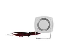 Jelquix Mini Sirène Filaire, Système D'alarme Fort et Durable, 110db, pour la sécurité des Véhicules Domestiques, Plastique Résistant à la Chaleur