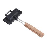 Jelquix Poêle à Double Face, Poêle Multifonctionnelle pour Sandwichs et Crêpes Rapides, Alliage D'Aluminium, 30x14cm, 1 Unité