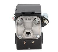 Jelquix Pressostat de Compresseur D'air avec 4 Ports, Matériau ABS Durable pour un Contrôle Efficace de la Pression, Idéal pour les Petits Compresseurs D'air
