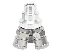 Jelquix Raccords de Compresseur D'Air Pivotants, Coupleur Rapide Antidéflagrant pour Petits Joints Métalliques de Pistolet à Air