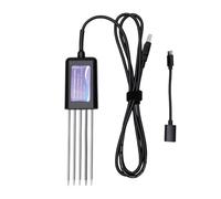 Jelquix Testeur de Sol 8 en 1, Compteur de Température NPK PH EC | Capteur Haute Précision, Prise en Charge 8 Langues avec Sauvegarde Automatique des Données pour Jardin, Pelouse, Ferme