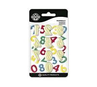 JEM 106M002 Lot de 10 Emporte Pièces Nombres pour Pâte à Sucre et Décoration de Gâteau, Plastique, Blanc, 2 x 2 x 2 cm 106M002