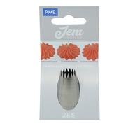 JEM Douille Etoile Moyenne Fine, Acier Inoxydable, Argent, 2 x 2 x 3.5cm