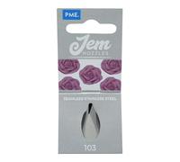 JEM NZ103 Douille pour Pétales/Jabot Moyens, Acier Inoxydable, Argent, 2 x 2 x 3.5 cmNZ103