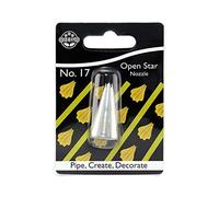 JEM NZ17 Douille Etoile Ouverte, Acier Inoxydable, Argent, 2 x 2 x 3.5 cmNZ17