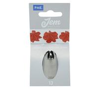 JEM NZ1J Douille Etoile Courbée, Acier Inoxydable, Argent, 2 x 2 x 3.5 cmNZ1J