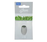 JEM NZ235 Douille Herbe Epaisse, Acier Inoxydable, Argent, 2 x 2 x 3.5 cmNZ235