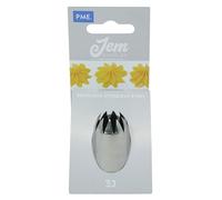 JEM NZ3J Douille Etoile Courbée, Acier Inoxydable, Argent, 2 x 2 x 3.5 cmNZ3J
