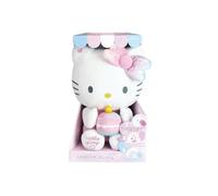 JEMINI Hello Kitty Peluche Interactive Anniversaire +/- 26 cm Musique, Bougie et Rire interactifs, Blanc