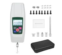 Jemora Jauge de force numérique 50N/5kg/11lb/180oz Testeur de poussée et de traction Mini dynamomètre avec 4 unités de mesure N Kg Lb Oz Rétroéclairage automatique Fonction d'alarme sonore Précision d