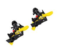 Jenivaint Arroseur à Impact, 2 Têtes D'irrigation Rotatives à 360 Degrés pour Pelouse et Jardin (Angle de pulvérisation réglable à filetage1)