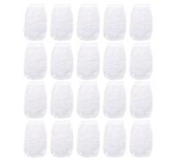 Jenivaint Chaussettes D'écumoire de Piscine 20 Pièces, Nylon Ultra Fin | Réutilisable, élastique Solide, S'adapte à la Plupart des écumeurs, Pré-filtre, Piège à Débris, Sac Filtrant à Panier en