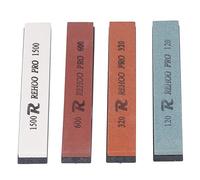 Jenivaint Ensemble de 4 Pierres à Aiguiser les Couteaux, Pierre à Aiguiser à Angle Fixe avec Pierre à Eau Grain 120 320 600 1500 pour Couteaux de Cuisine, de Chef, Ciseau