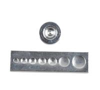 Jenivaint Ensemble D'outils de Fixation à Pression pour L'artisanat du | Construction en Acier, 831/655/633/201 Snap Setter, Perforatrices 2,5 Mm + 3 Mm, pour Jeans et Sacs
