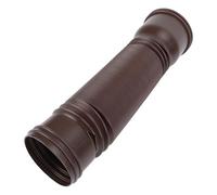 Jenivaint Extension de Tuyau de Descente de Gouttière Flexible en PE et ABS de 20 à 59 Pouces Réglable avec Bloc pour Extérieur de Villa, Maison, Jardin, Tuyau de Descente Rond Marron (Brown)