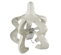 Jenivaint Générateur D'éolienne 12 V 24 V, Fibre de Nylon à Arbre Vertical à 5 pales avec Contrôleur, pour Système Hybride Marin Domestique (300W)