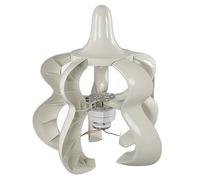Jenivaint Générateur D'éolienne 12 V 24 V, Fibre de Nylon à Arbre Vertical à 5 pales avec Contrôleur, pour Système Hybride Marin Domestique (400W)