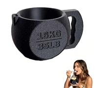 Jenivaint Haltère Ice Cream Pot de Crème Glacée, Manchon Standard 16oz | Isolation thermique imprimée en 3D, base large anti-basculement, poignée antidérapante de style salle de sport, pour les