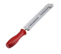 Jenivaint Lime de Tronçonneuse 4 Mm Ronde en Acier à Outils avec Manche en Bois Dur et Plaque de Guidage Affûtage Rapide de la Chaîne pour Les Arboristes Bûcherons Entretien de la Chaîne de Scie à