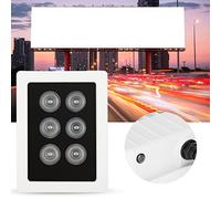 Jenivaint Lumière de Remplissage Infrarouge en Alliage d'aluminium IR, Portée de 20 M, 6 W DC 12 V à 15 V, Réglable à 120 Degrés IP66 pour Caméras de Surveillance, Allée, Cour, Garage, Utilisation