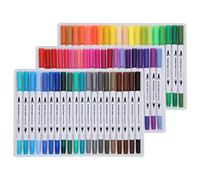 Jenivaint Marqueurs Aquarelle pour Peinture, 60 Couleurs, Feutre Fin de 0,5 Mm et Pointe de Pinceau de 1 à 3 Mm pour la Calligraphie, la Journalisation, le Dessin, l'esquisse, le Planificateur