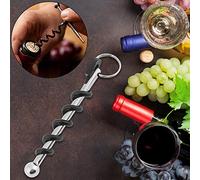 Jenivaint Ouvre-bouteille de Vin en Acier Inoxydable, Mini Porte-clés, Tire-bouchon 6 X 1 X 1 Cm, Léger, Ergonomique, Bord Lisse, Outil Portable pour Camping, Voyage, Pique-nique