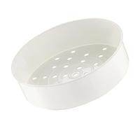 Jenivaint Panier Vapeur, Ajustement Universel pour Cuisinière électrique 2L | Support de Cuisson à la Vapeur en Plastique avec Trous de Drainage, Cuisson Uniforme, Léger et Facile à Nettoyer,