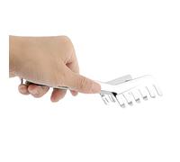 Jenivaint Pinces en Acier Inoxydable en Forme de Peigne, Pinces à Spaghetti Ergonomiques 19 X 9 X 1,5 Cm, Pince à Pâtes Intégrée pour la Cuisine, les Nouilles à Pain et les Pâtisseries