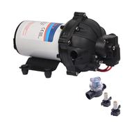 Jenivaint Pompe à Membrane de Pression d'eau 12 V, Pompe de Transfert d'eau de 5,5 GPM, Tête de Pression de 70 PSI avec Crépine, Installation Facile pour Camping-car, Bateau, Caravane, Jardin, (12V)
