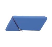 Jenivaint Porte-Stylo en Silicone, Trousse à Crayons en Losange avec Fermeture éclair, Organiseur de Bureau à Double Usage pour étudiants, Fournitures Scolaires et de Bureau (Blue)